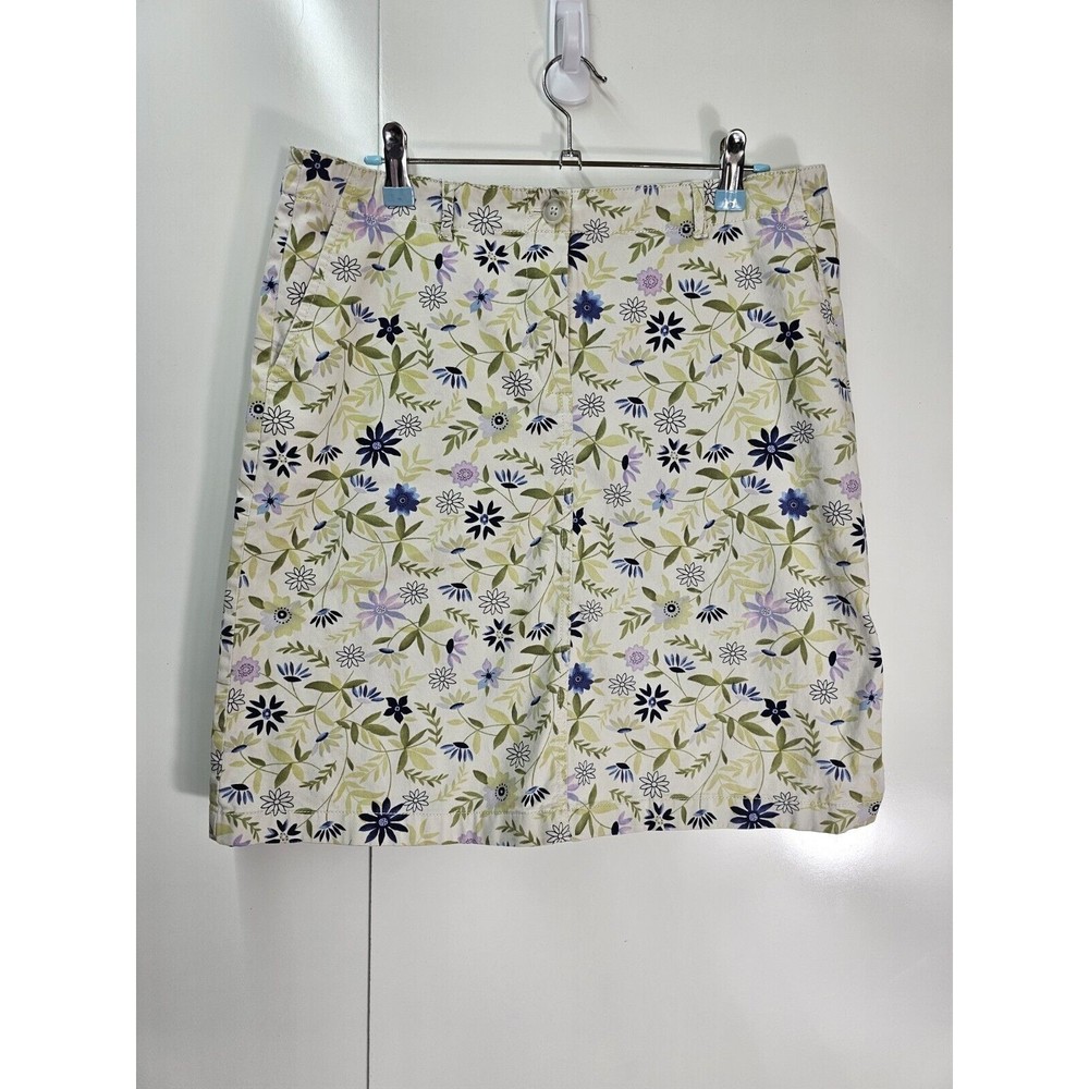 J. Jill Live-In Chino Floral Skirt Size 6